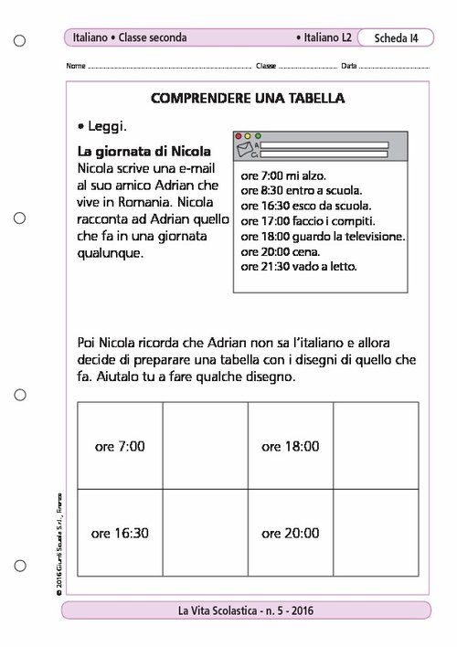 Comprendere una tabella | Giunti Scuola Comprendere una tabella | Giunti Scuola