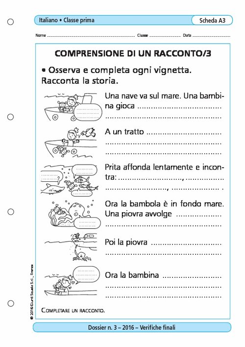 Comprensione di un racconto/3 | Giunti Scuola Comprensione di un racconto/3 | Giunti Scuola