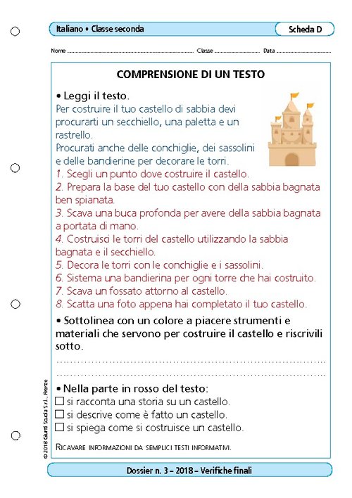 Comprensione di un testo | Giunti Scuola Comprensione di un testo | Giunti Scuola