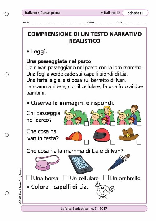Comprensione di un testo narrativo realistico | Giunti Scuola Comprensione di un testo narrativo realistico | Giunti Scuola