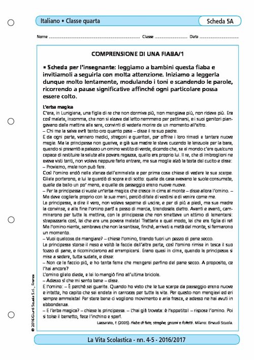 Comprensione di una fiaba/1 | Giunti Scuola Comprensione di una fiaba/1 | Giunti Scuola