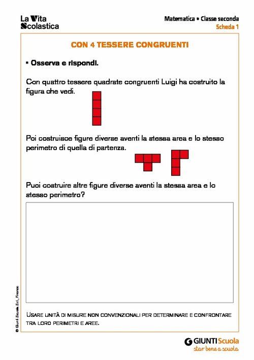 Con 4 tessere congruenti | Giunti Scuola Con 4 tessere congruenti | Giunti Scuola