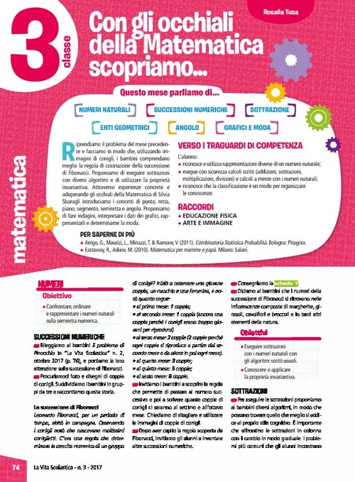 Con gli occhiali della Matematica scopriamo... | Giunti Scuola Con gli occhiali della Matematica scopriamo... | Giunti Scuola