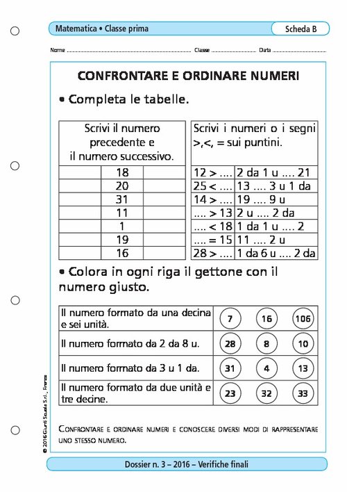 Confrontare e ordinare numeri | Giunti Scuola Confrontare e ordinare numeri | Giunti Scuola
