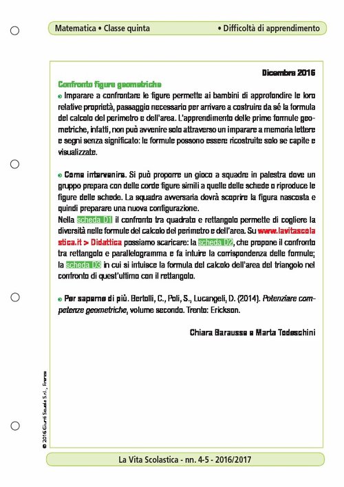 Confronto figure geometriche | Giunti Scuola Confronto figure geometriche | Giunti Scuola