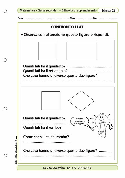 Confronto i lati | Giunti Scuola Confronto i lati | Giunti Scuola