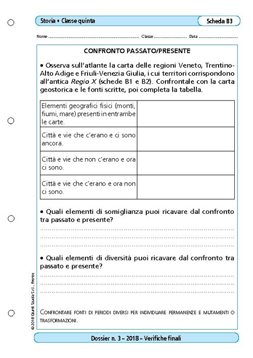 Confronto passato/presente | Giunti Scuola Confronto passato/presente | Giunti Scuola