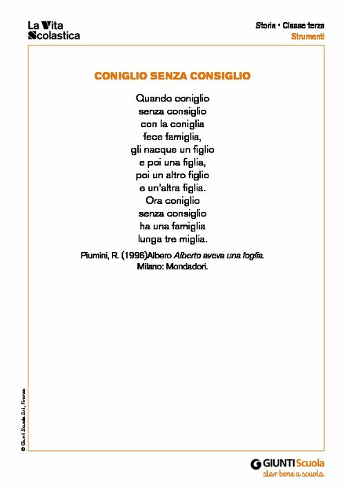 Coniglio senza consiglio | Giunti Scuola Coniglio senza consiglio | Giunti Scuola