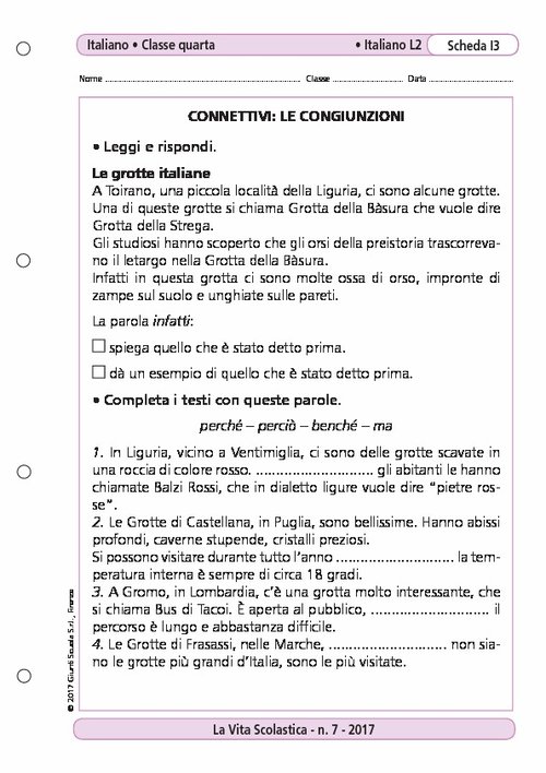 Connettivi: le congiunzioni | Giunti Scuola Connettivi: le congiunzioni | Giunti Scuola