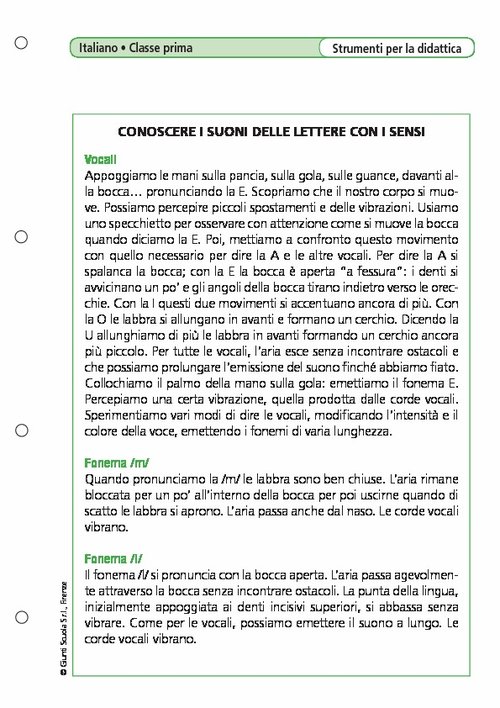 Conoscere i suoni delle lettere con i sensi | Giunti Scuola Conoscere i suoni delle lettere con i sensi | Giunti Scuola
