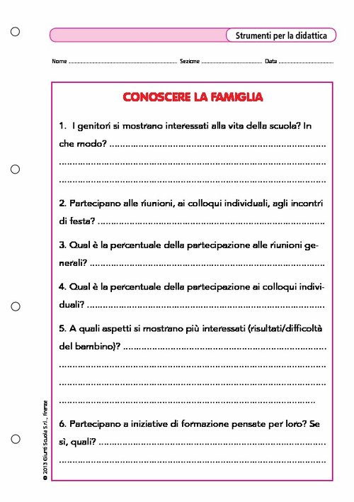 Conoscere la famiglia | Giunti Scuola Conoscere la famiglia | Giunti Scuola