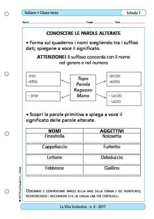 Conoscere le parole alterate | Giunti Scuola Conoscere le parole alterate | Giunti Scuola