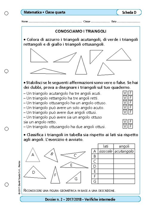 Conosciamo i triangoli | Giunti Scuola Conosciamo i triangoli | Giunti Scuola