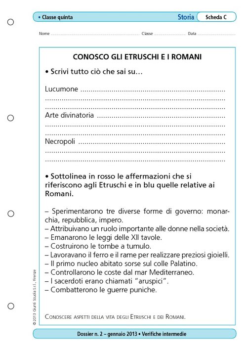 Conosco gli Etruschi e i Romani | Giunti Scuola Conosco gli Etruschi e i Romani | Giunti Scuola