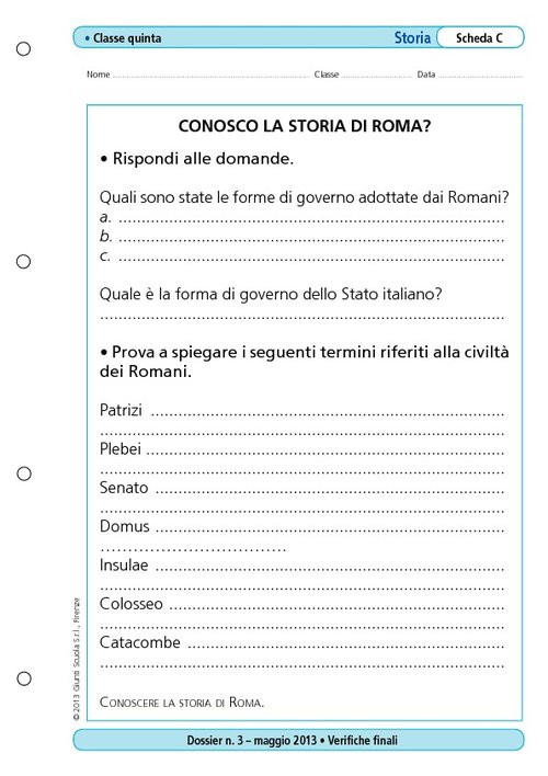 Conosco la storia di Roma? | Giunti Scuola Conosco la storia di Roma? | Giunti Scuola