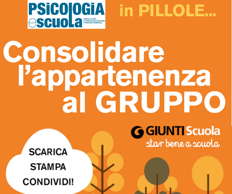 Consolidare l'appartenenza al gruppo - “Pillole” per cominciare bene | Giunti Scuola Consolidare l'appartenenza al gruppo - “Pillole” per cominciare bene | Giunti Scuola