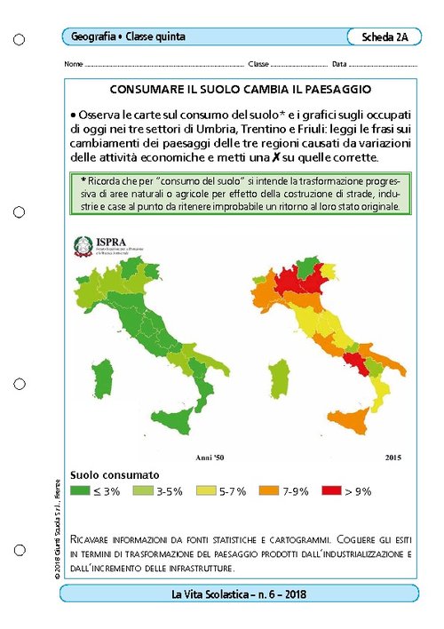 Consumare il suolo cambia il paesaggio | Giunti Scuola Consumare il suolo cambia il paesaggio | Giunti Scuola