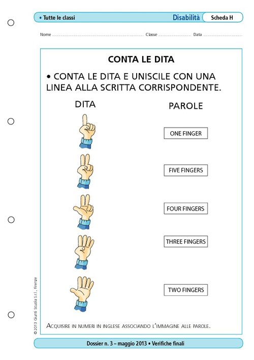 Conta le dita | Giunti Scuola Conta le dita | Giunti Scuola