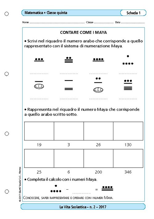 Contare come i Maya | Giunti Scuola Contare come i Maya | Giunti Scuola