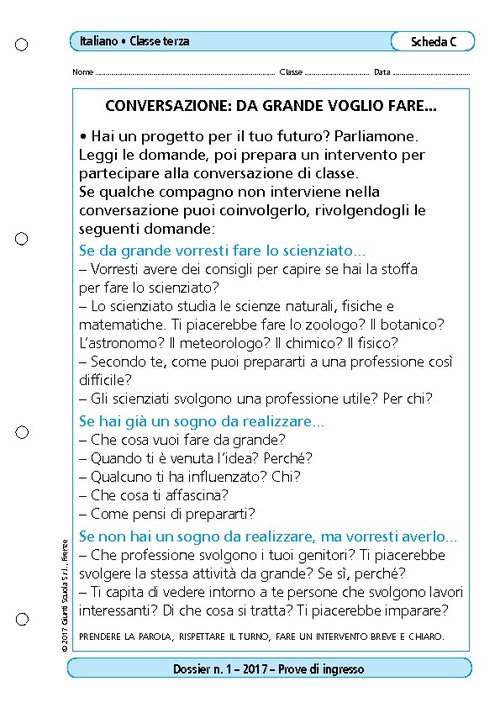 Conversazione: da grande voglio fare... | Giunti Scuola Conversazione: da grande voglio fare... | Giunti Scuola