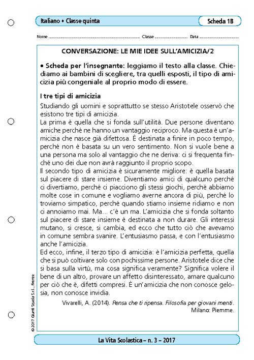 Conversazione: le mie idee sull'amicizia/2 | Giunti Scuola Conversazione: le mie idee sull'amicizia/2 | Giunti Scuola