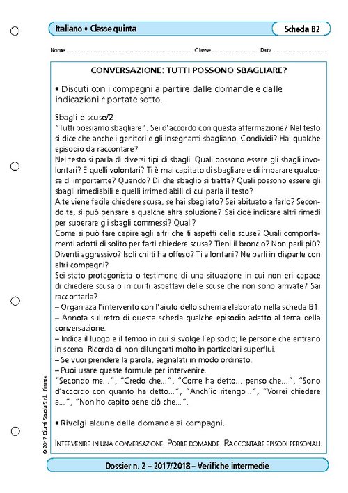 Conversazione: tutti possono sbagliare? | Giunti Scuola Conversazione: tutti possono sbagliare? | Giunti Scuola