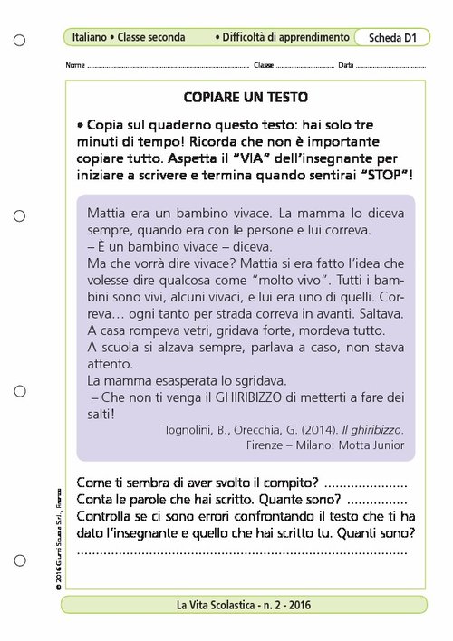 Copiare un testo | Giunti Scuola Copiare un testo | Giunti Scuola