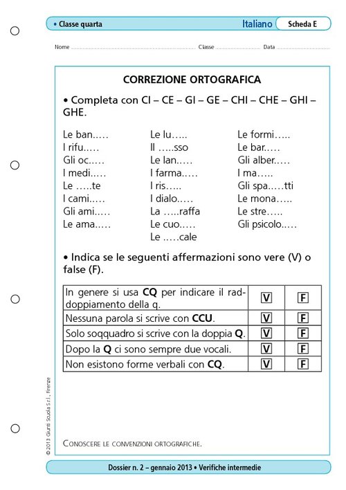 Correzione ortografica | Giunti Scuola Correzione ortografica | Giunti Scuola