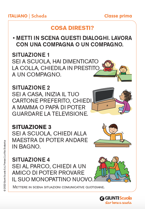 Cosa diresti? | Giunti Scuola Cosa diresti? | Giunti Scuola