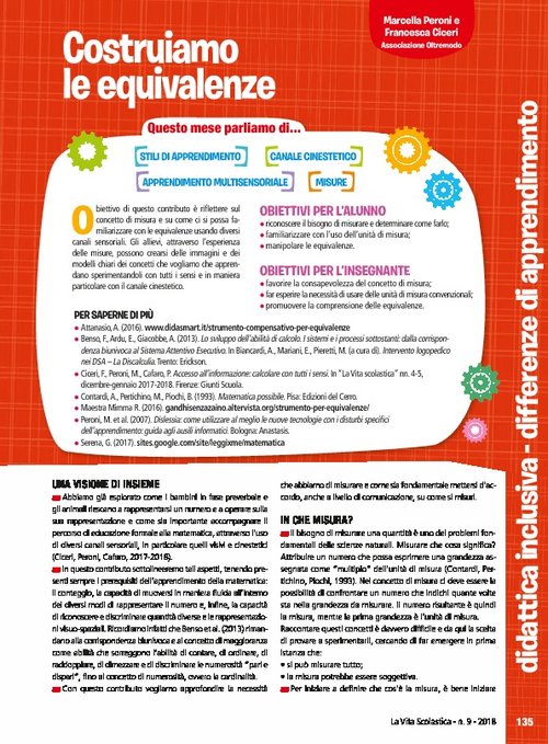 Costruiamo le equivalenze | Giunti Scuola Costruiamo le equivalenze | Giunti Scuola