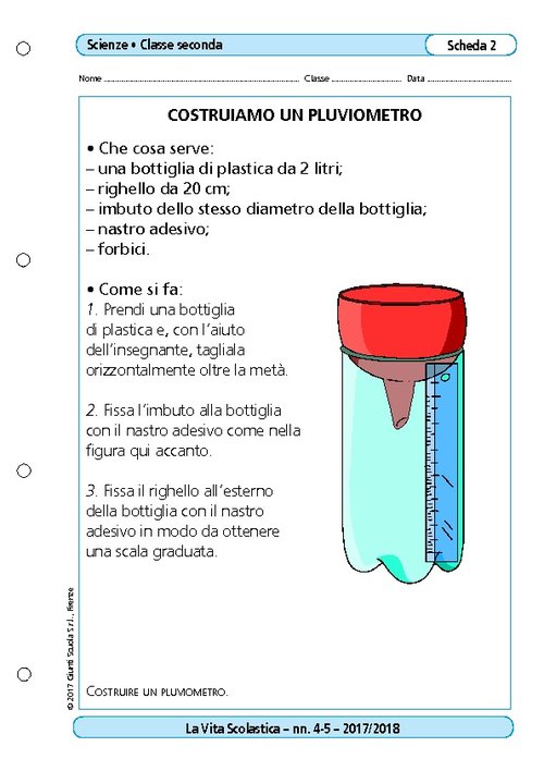 Costruiamo un pluviometro | Giunti Scuola Costruiamo un pluviometro | Giunti Scuola