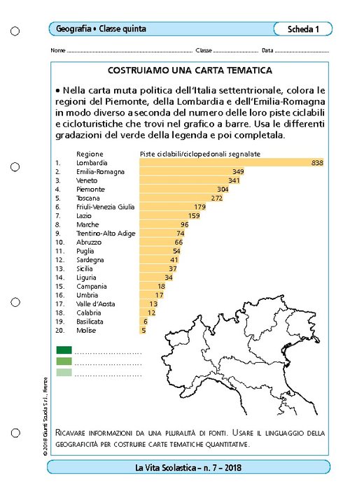 Costruiamo una carta tematica | Giunti Scuola Costruiamo una carta tematica | Giunti Scuola