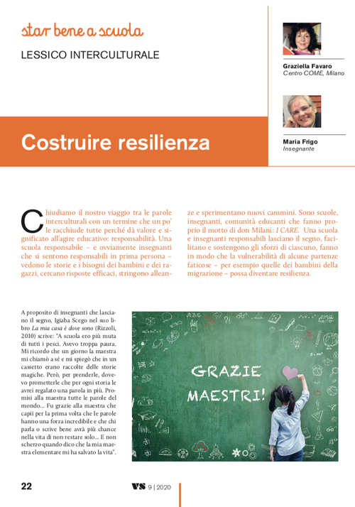 Costruire resilienza | Giunti Scuola Costruire resilienza | Giunti Scuola