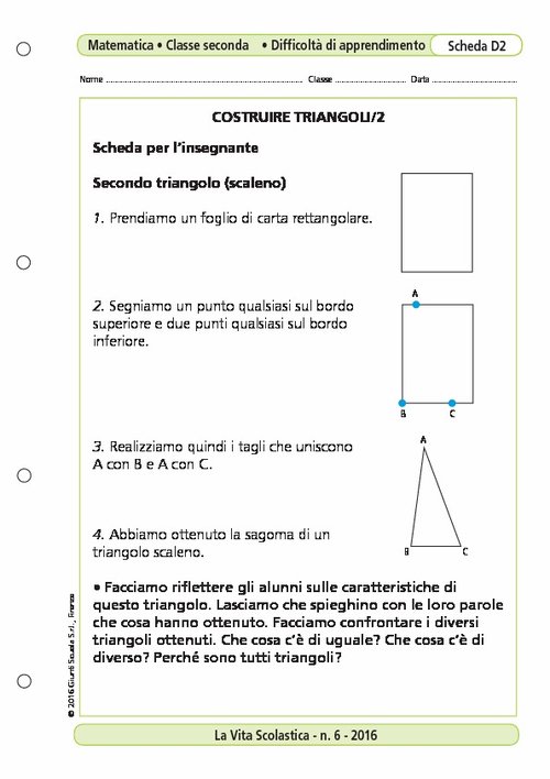 Costruire triangoli/2 | Giunti Scuola