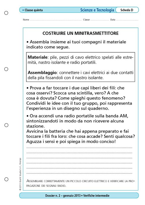 Costruire un minitrasmettitore | Giunti Scuola Costruire un minitrasmettitore | Giunti Scuola