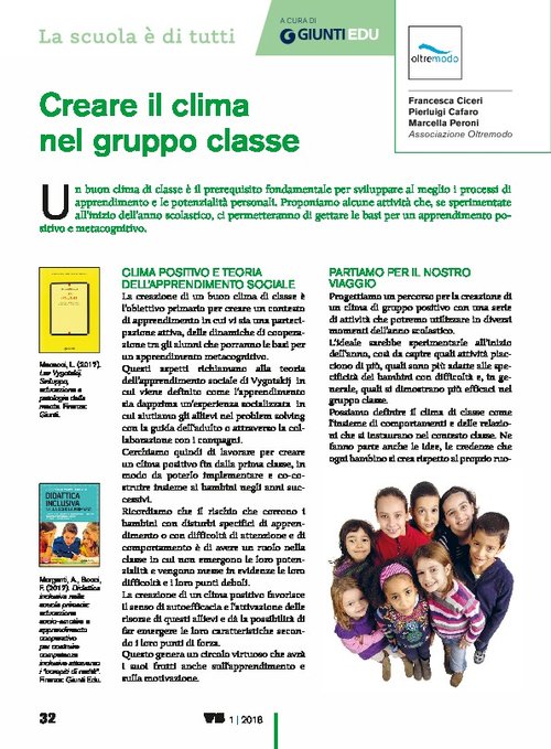 Creare il clima nel gruppo classe | Giunti Scuola Creare il clima nel gruppo classe | Giunti Scuola