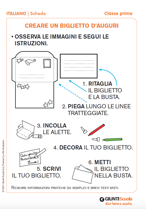 Creare un biglietto d’auguri | Giunti Scuola Creare un biglietto d’auguri | Giunti Scuola