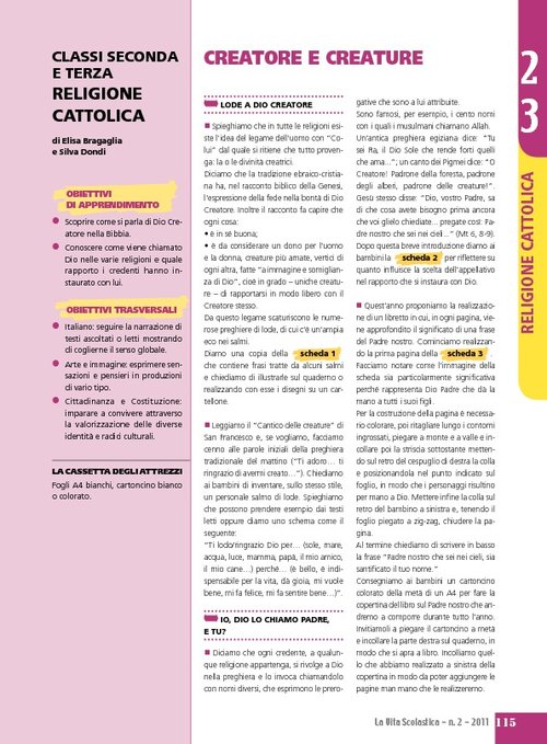 Creatore e creature | Giunti Scuola Creatore e creature | Giunti Scuola