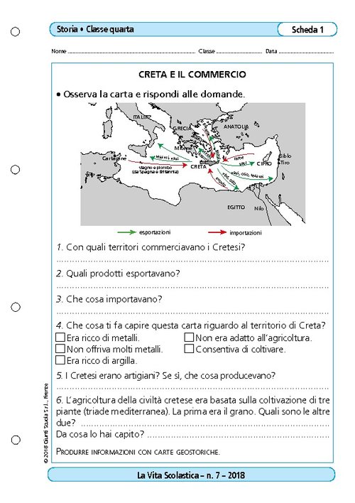 Creta e il commercio | Giunti Scuola Creta e il commercio | Giunti Scuola