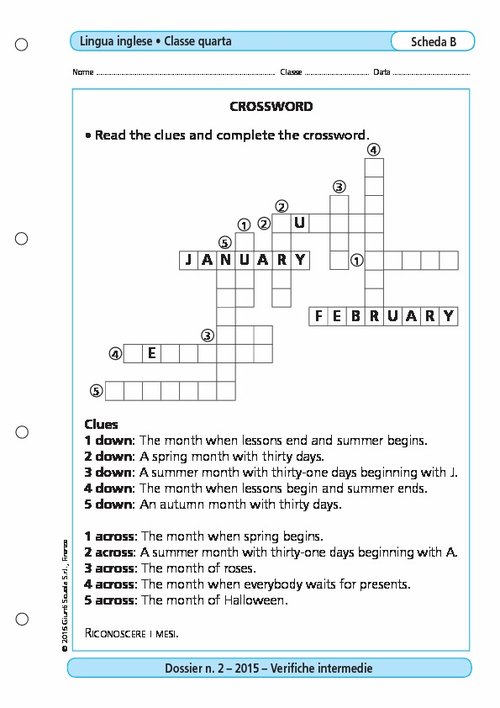 Crossword | Giunti Scuola Crossword | Giunti Scuola