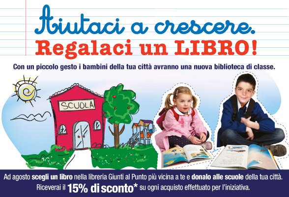 Crotta d’Adda - 1384 libri per le scuole attraverso l'iniziativa "Aiutaci a crescere. Regalaci un libro" | Giunti Scuola