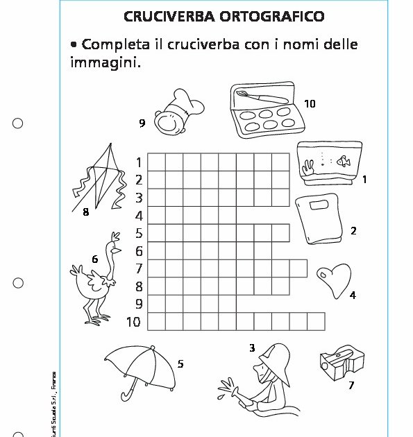 Cruciverba ortografico Giunti Scuola