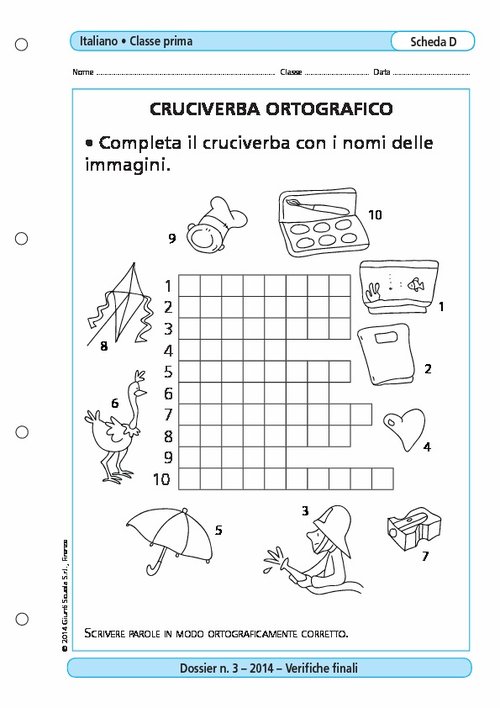 Cruciverba ortografico | Giunti Scuola Cruciverba ortografico | Giunti Scuola