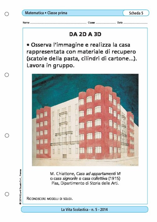 Da 2D a 3D | Giunti Scuola Da 2D a 3D | Giunti Scuola