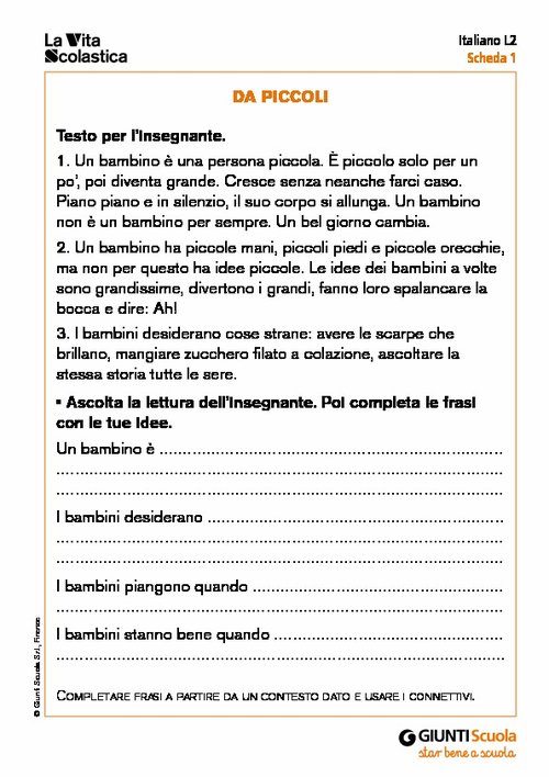 Da piccoli | Giunti Scuola Da piccoli | Giunti Scuola