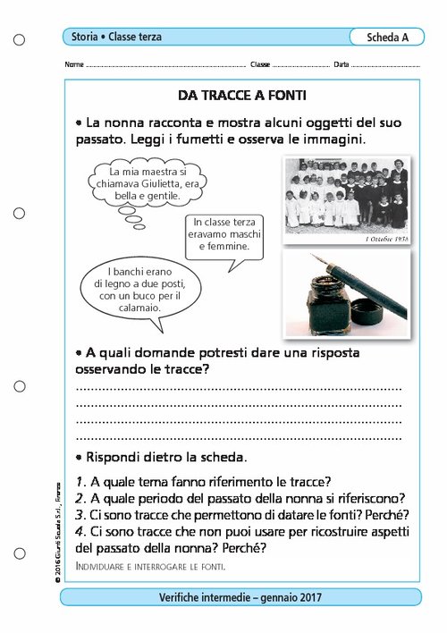 Da tracce a fonti | Giunti Scuola Da tracce a fonti | Giunti Scuola