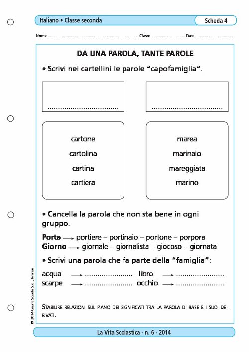 Da una parola, tante parole | Giunti Scuola Da una parola, tante parole | Giunti Scuola