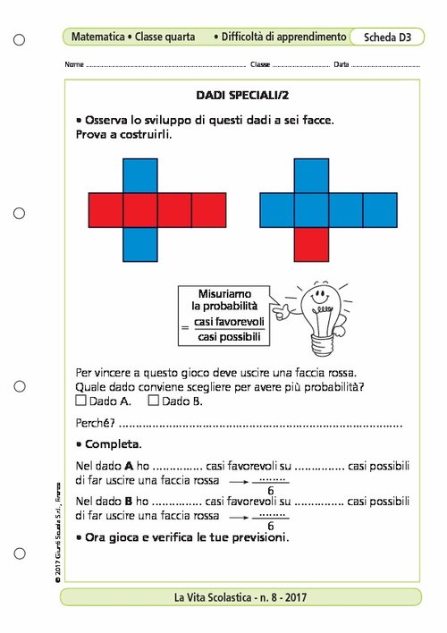 Dadi speciali/2 | Giunti Scuola Dadi speciali/2 | Giunti Scuola
