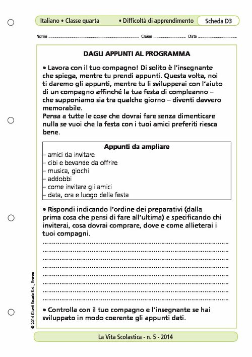 Dagli appunti al programma | Giunti Scuola Dagli appunti al programma | Giunti Scuola