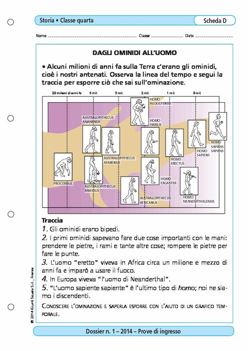 Dagli ominidi all'uomo | Giunti Scuola Dagli ominidi all'uomo | Giunti Scuola